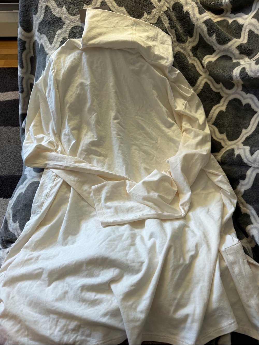 J. Jill Cream Cotton Robe with Belt